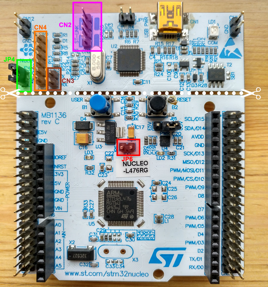 stm32f446ze nucleo board pinout